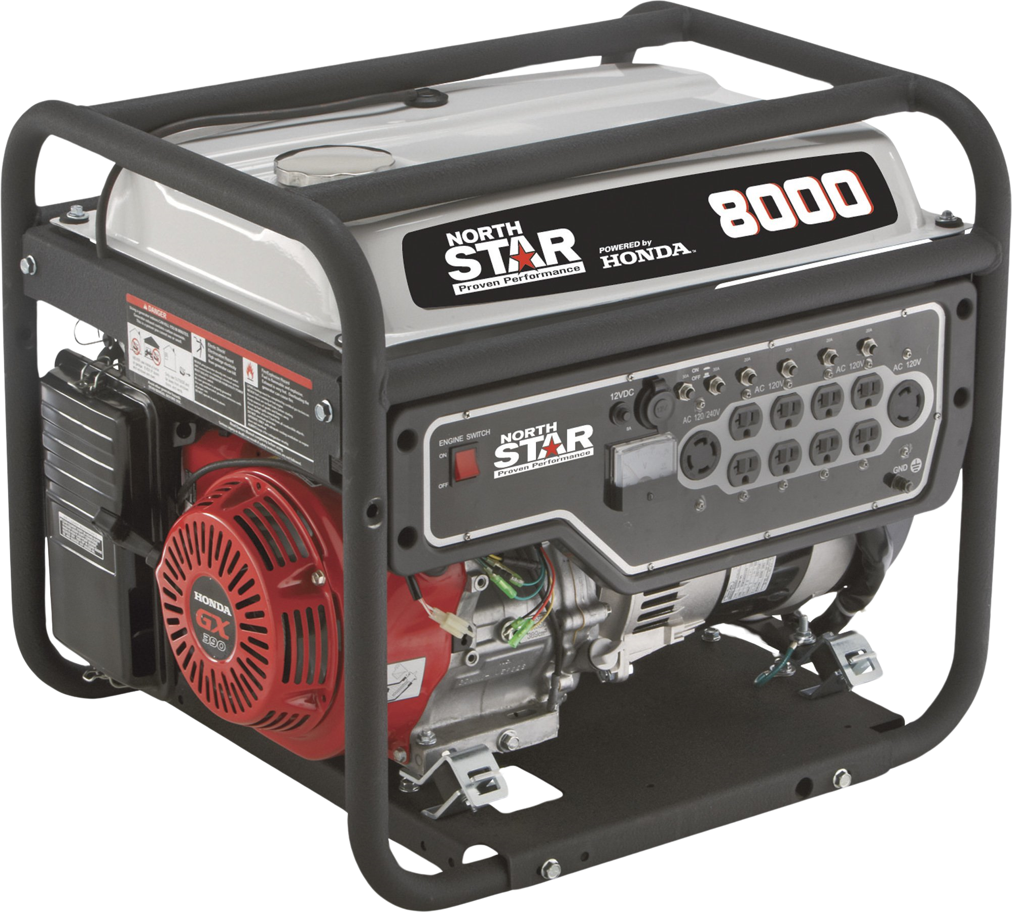NorthStar 165603 Generator Honda GX390 Low THD 6600W/8000W Gas New
