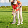 Junior #3 fairway wood golf club in yellow, designed for kids ages 8-10, featuring a fiberglass shaft and rubber grip.