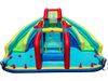 Inflatable Double Water Slide Park with Obstacle Course without 680W-750W Blower