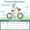 16-inch kids bike with adjustable seat, reflectors, and bell, ideal for children aged 4-7 years old.