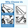 Close-up of the magnesium alloy frame of a 16-inch kids bike, featuring internal rear brake cable for a neat look.