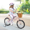 16 Inch Kids Bike Retro Bicycle with Adjustable Height and Basket for Ages 4-7 Years Old-16 inches - Gallery View 1 of 10