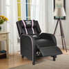 Massage Racing Gaming Single Recliner Chair-Pink - Gallery View 1 of 13