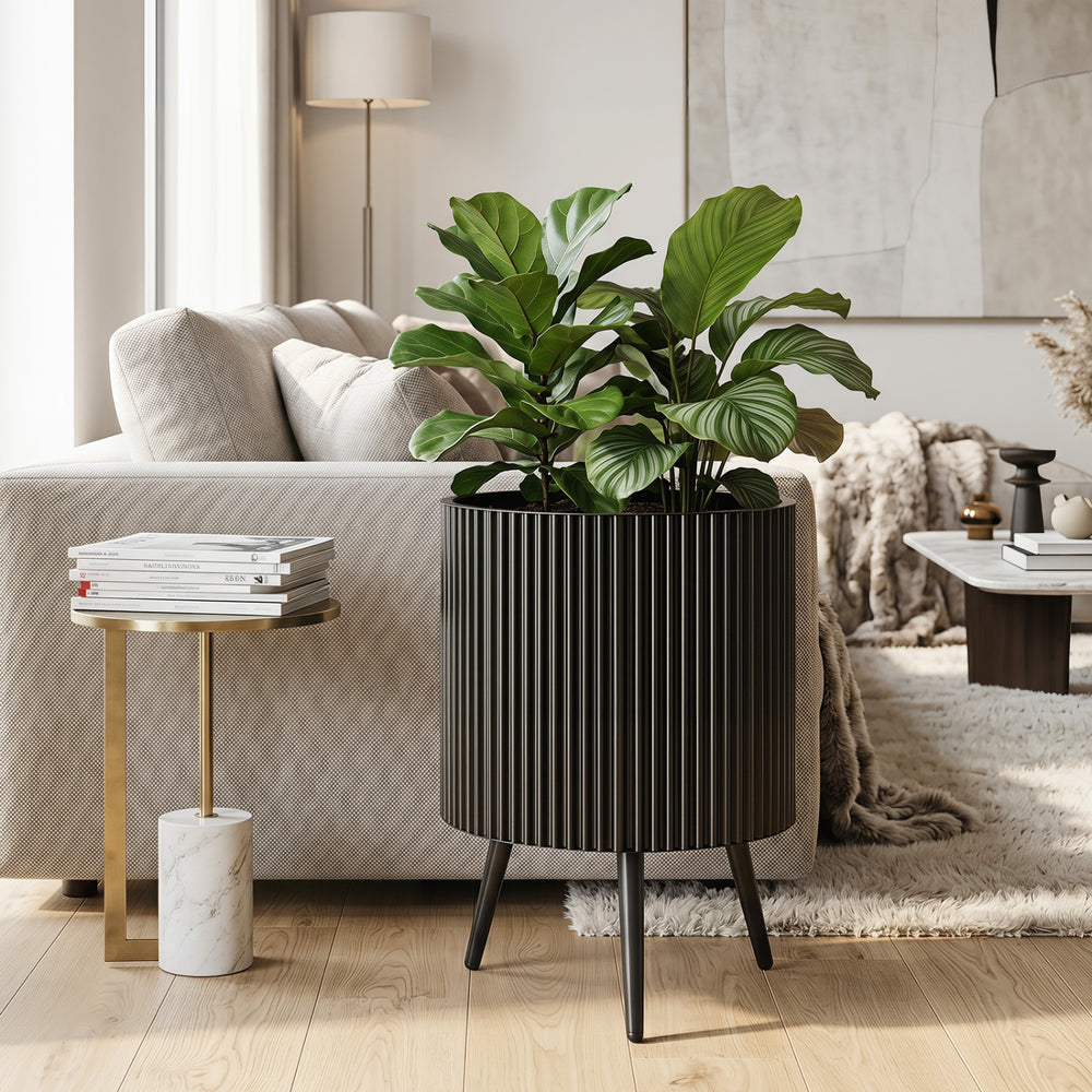 16.5 Inch Plant Pot with Stand and Tapered Legs for Garden - Gallery View 1 of 10
