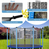 Replacement safety net for 15/16 ft trampoline, made of durable PE material, featuring adjustable straps and.
