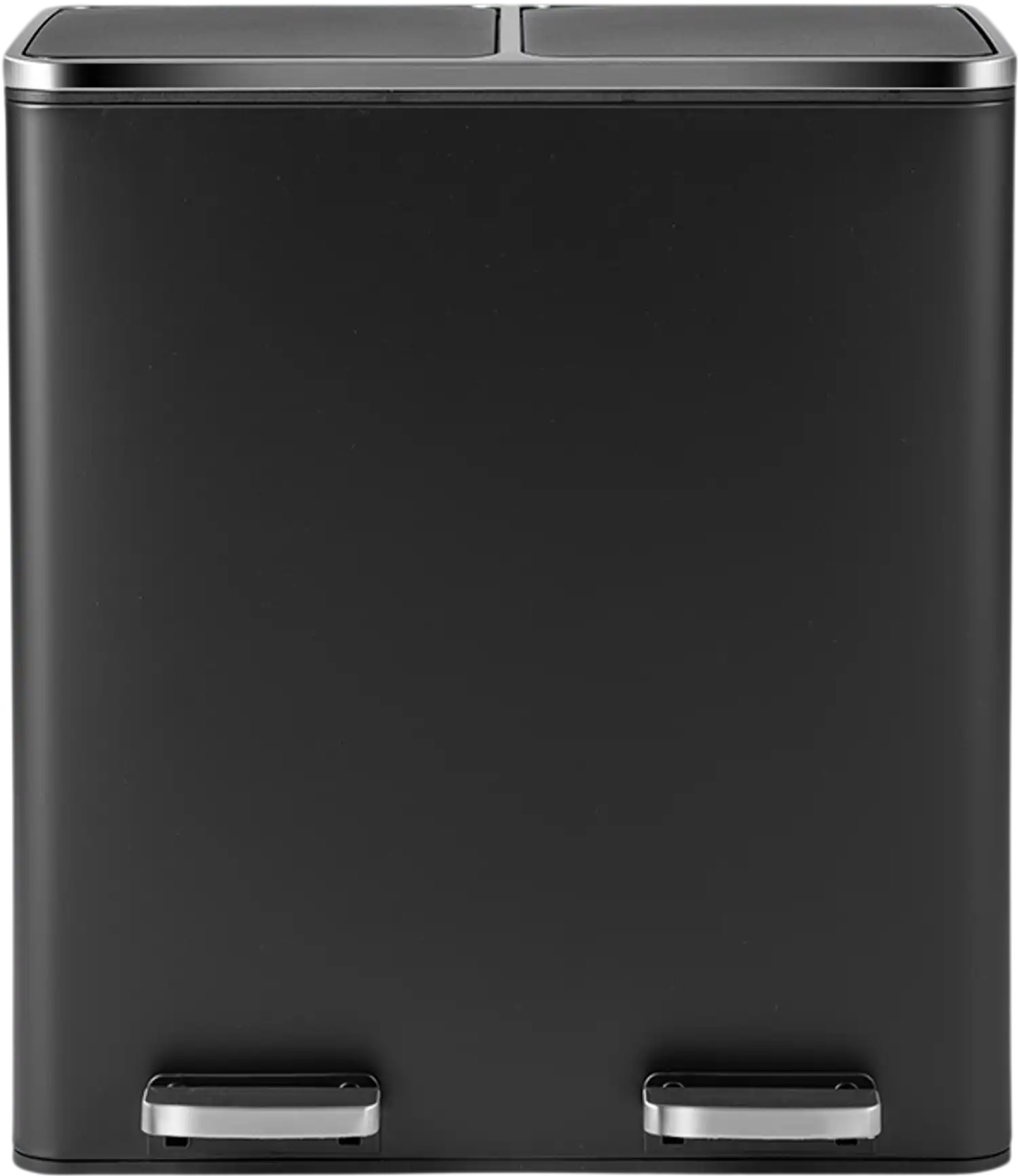 Costway 16 Gallon Dual Step Trash Can Black 83169745 New