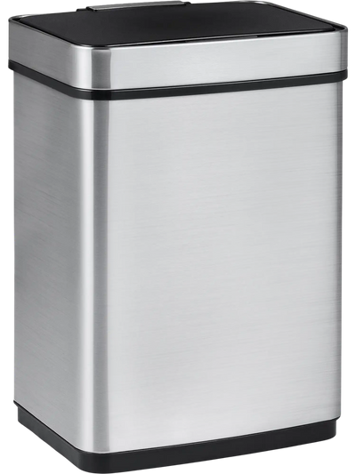 Costway 16 Gallon Infrared Motion Sensor Dual Compartment Trash Can 18233309 New