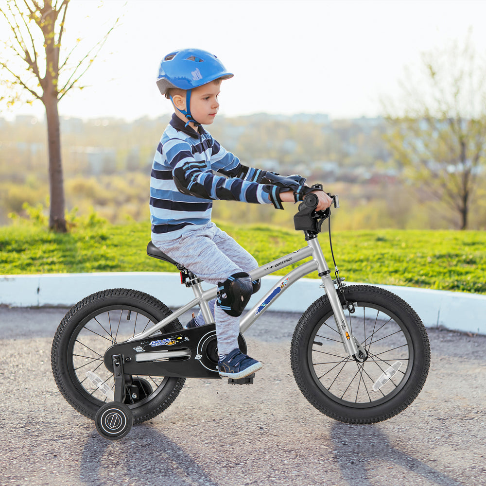 16-Inch Kids Bike Bicycle for Boys Girls 4-7 Adjustable with High Carbon Steel Frame-16 inches - Gallery View 1 of 10