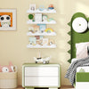 16 Inch Kids Bookshelf Set of 4 Floating Nursery Book Shelves for Decoration Book Toy Storage-White - Gallery View 1 of 10