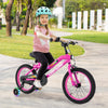 Patented 16 Inch LED Lighted Kids Bike with Training Wheels and Headlight for Ages 4-7 Years-16 inches - Gallery View 1 of 10