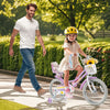 18 Inch Girls Bike Kids Bicycle with Doll Seat and Streamers for Children 4-8 Years Old - Gallery View 1 of 10