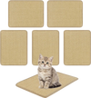 6-piece cat scratcher mat set made of durable sisal, ideal for protecting furniture and satisfying scratching instincts.