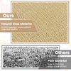 Natural sisal texture of a cat scratcher mat, 16 x 12 inches, designed for durability and furniture protection.