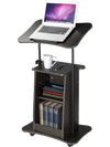 Yescom Height-Adjustable Rolling Laptop Cart with Storage New
