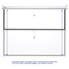 Yescom Retractable Manual Projection Screen 72" 4:3 Ceiling Wall New