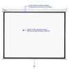 Yescom Retractable Manual Projection Screen 72" 4:3 Ceiling Wall New