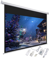 Yescom Retractable Electric Projection Screen 92" 16:9 Ceiling Mounted New