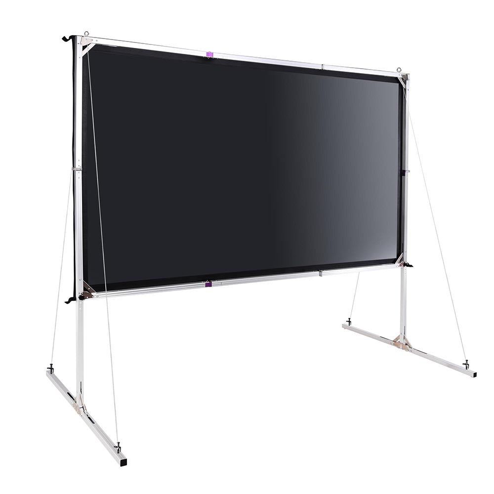 Yescom Outdoor Portable Projection Screen with Stand 16:9 100" New