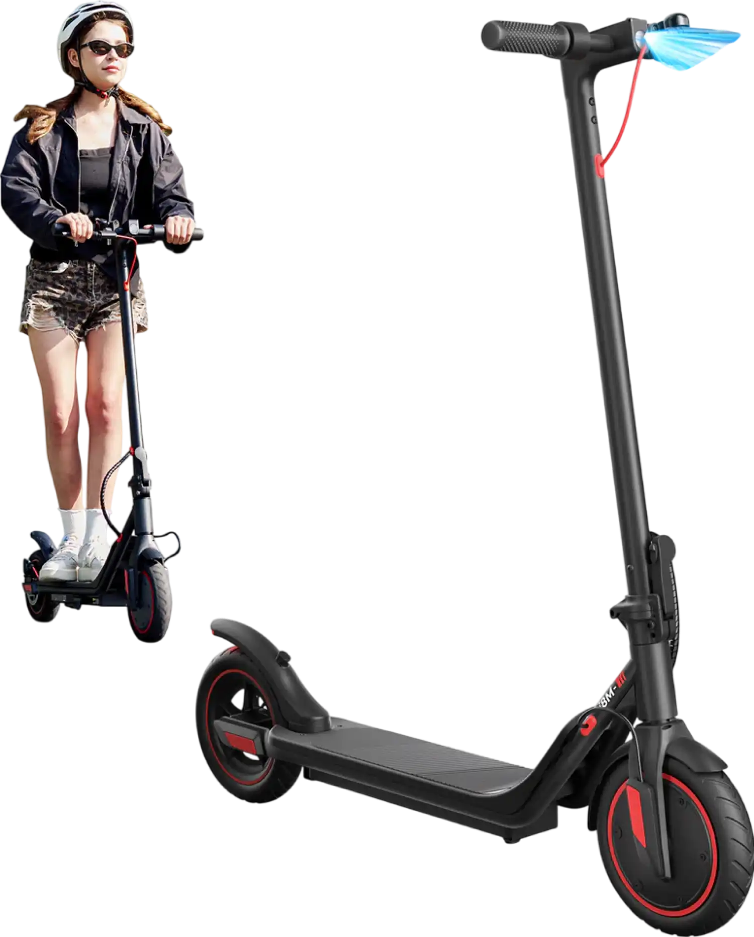 iScooter i8M Electric Scooter Foldable 350W 36V 19 MPH 15 Mile Range with Bluetooth App New