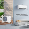 Costway Mini Split Air Conditioner & Heater 17000BTU Wifi Enabled 21 SEER2 New