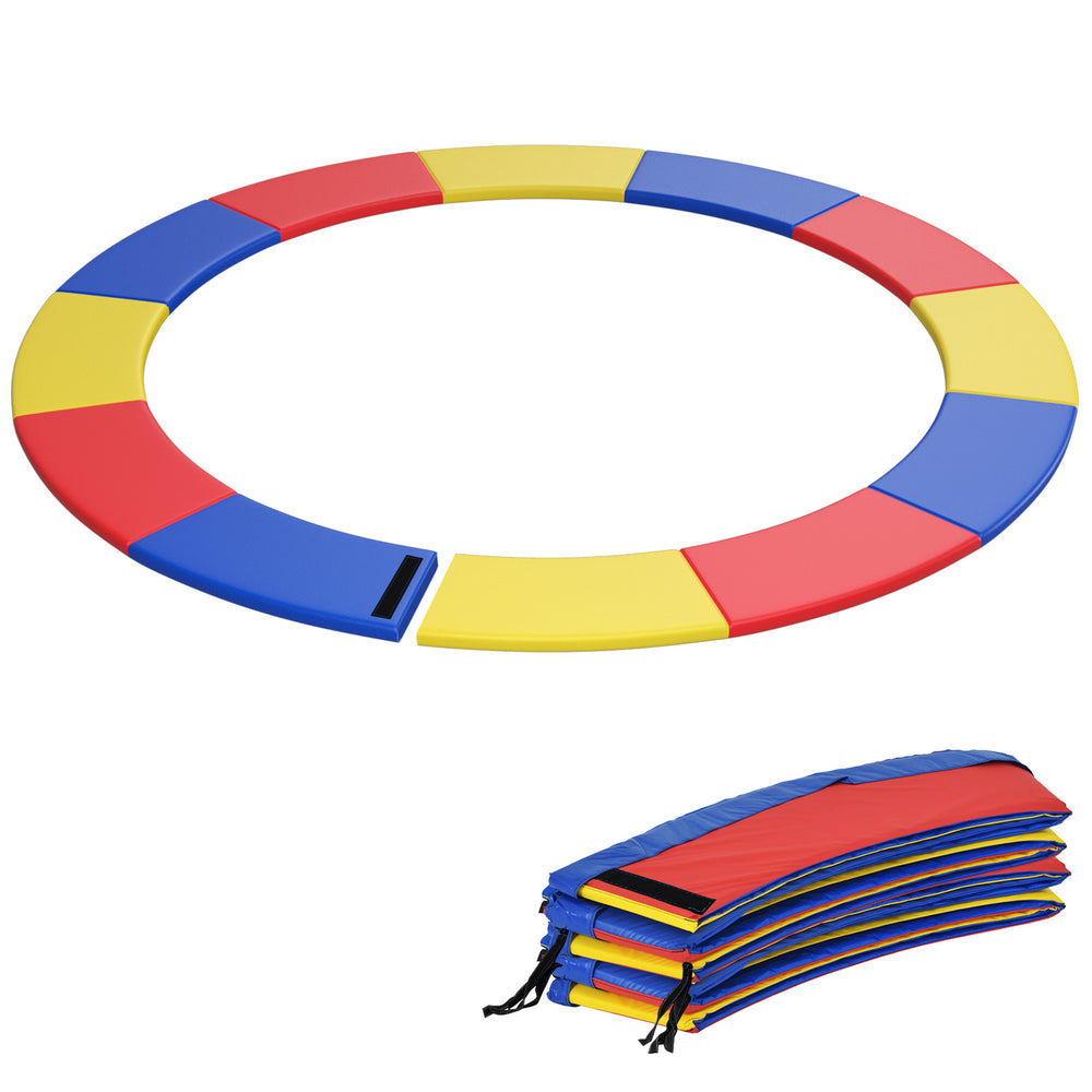 8-16 FT Trampoline Pad Replacement Safety Pad with Fixing Straps (Multicolor)-14 ft - Gallery View 1 of 21