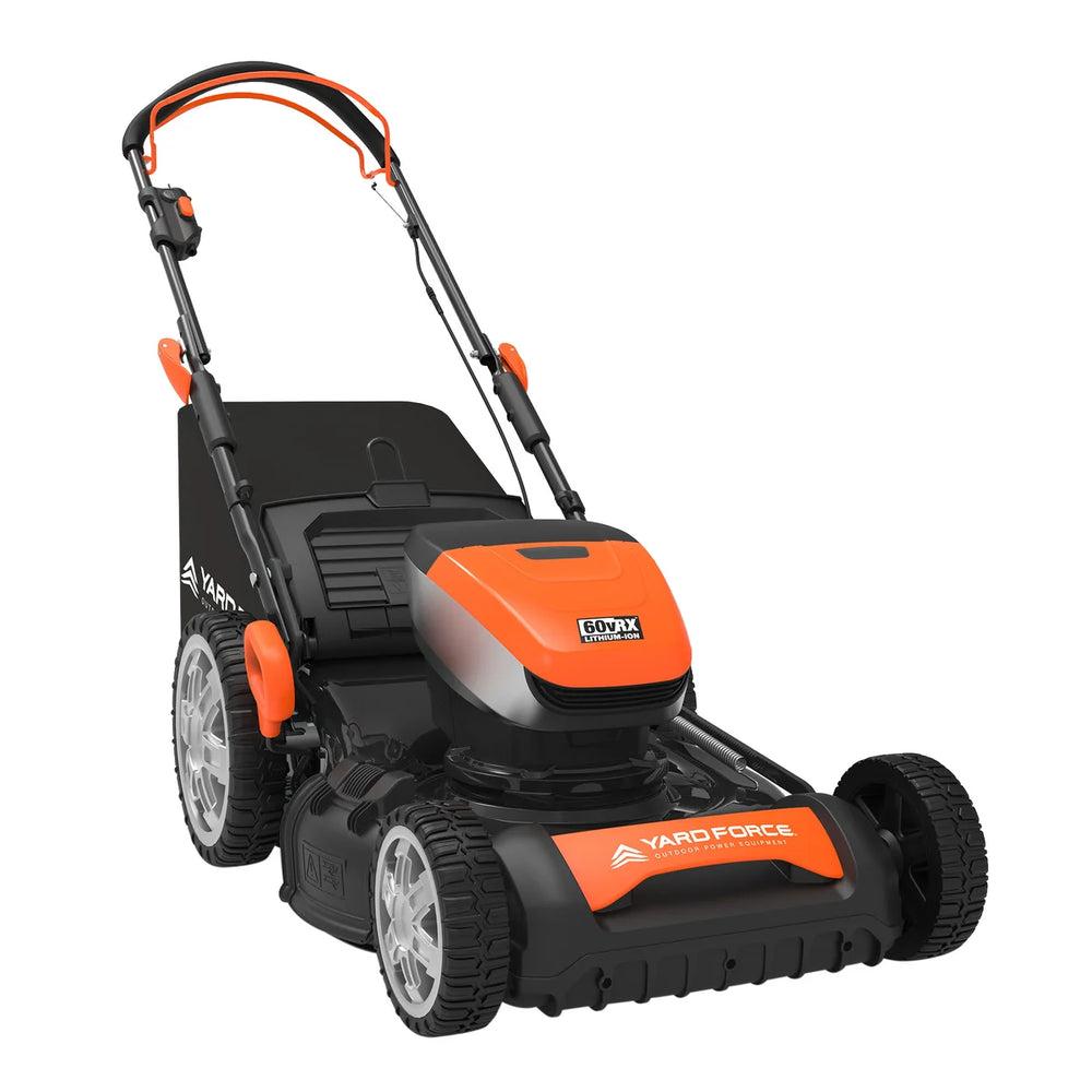 Yard Force YF60VRX Lawn Mower 21" w/ Lithium-Ion Battery and Fast Charger 60V New