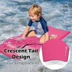 Lightweight bodyboard with crescent tail design and durable EPS core, perfect for outdoor surfing adventures.