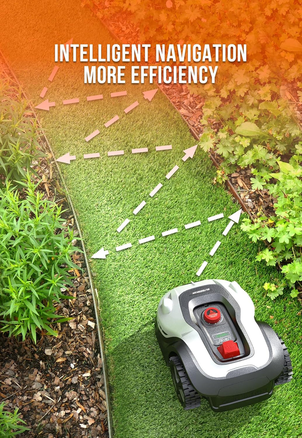 Sunseeker L22 Plus Robot Lawn Mower with GPS 1/4 to 1/2 Acre 20V Li-ion New