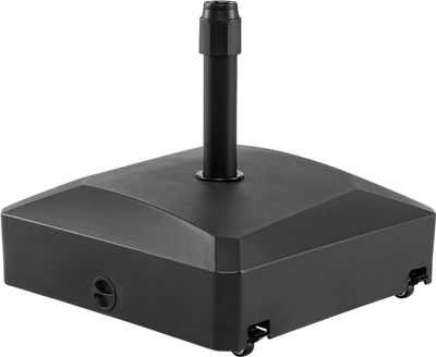 Costway 176 lbs Fillable Mobile Umbrella Base 4 Wheels 2 Locks 26630702 New