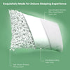 Shredded memory foam pillow with bamboo cooling cover, 28x18 inches, designed for comfortable and healthy sleep.