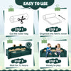 17-piece modular kids play couch setup steps, featuring soft velvet fabric and high-density foam for comfort and.