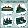Modular kids play couch set featuring soft velvet fabric and high-density foam, perfect for inspiring creativity and.