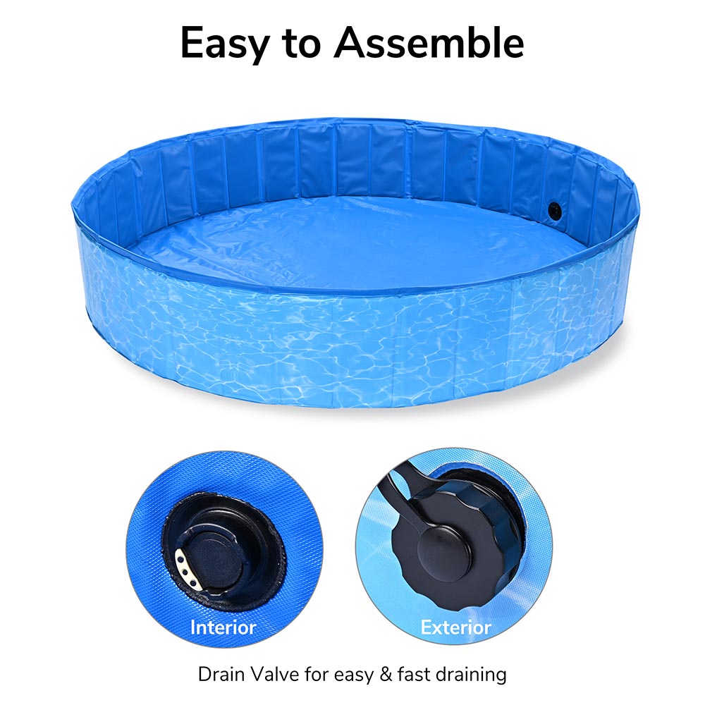 Yescom Foldable Pool D63x12 in. Nemo Red New