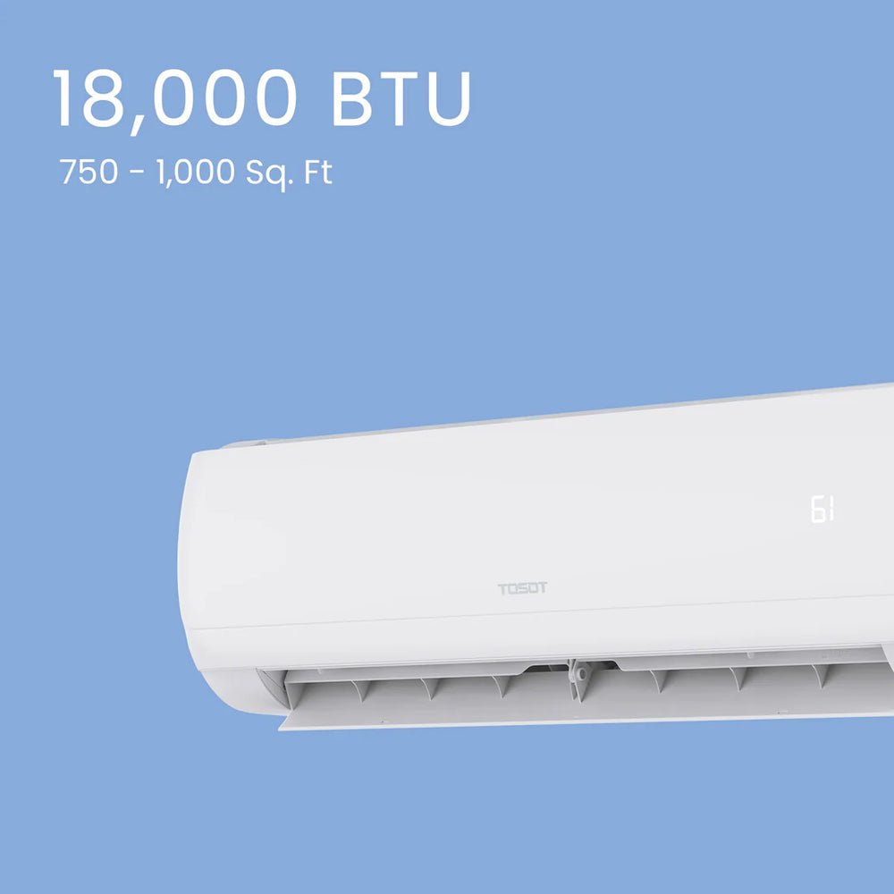 Tosot Mini-Split Air Conditioner with Heat Pump WiFi 18,000 BTU Cosmo Series 230V New