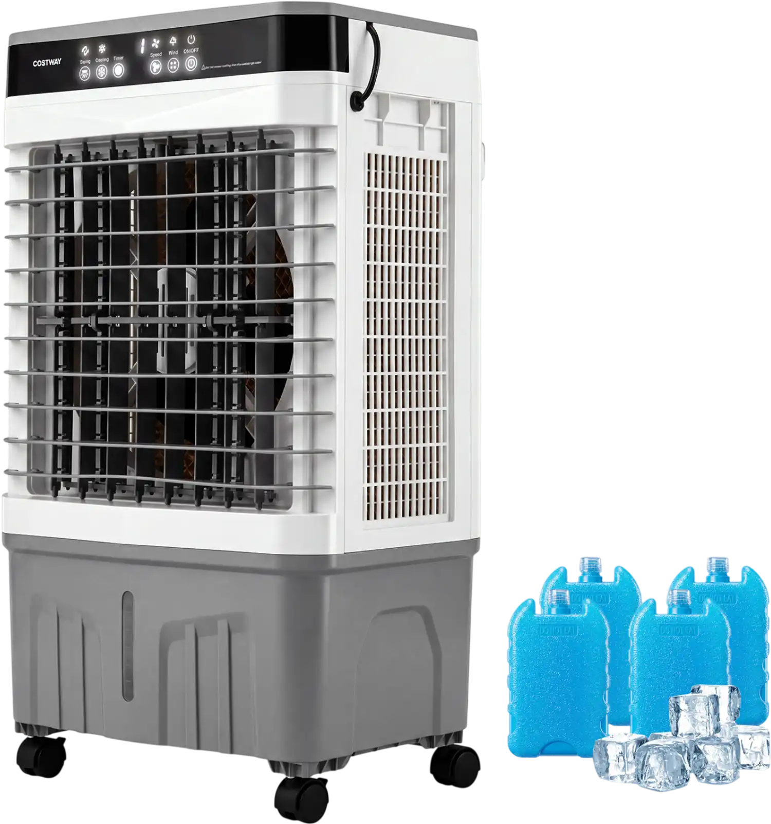 Costway 1800 CFM Evaporative Air Cooler 4 Gal Water Tank 38551656 New