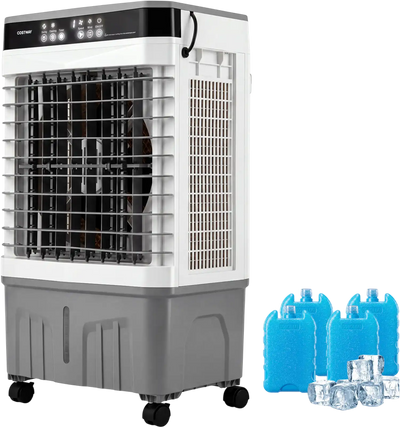 Costway 1800 CFM Evaporative Air Cooler 4 Gal Water Tank 38551656 New