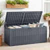 180 Gal Outdoor Deck Box All-Weather Lockable Storage Bin with Lid and Handles-Gray - Gallery View 1 of 11