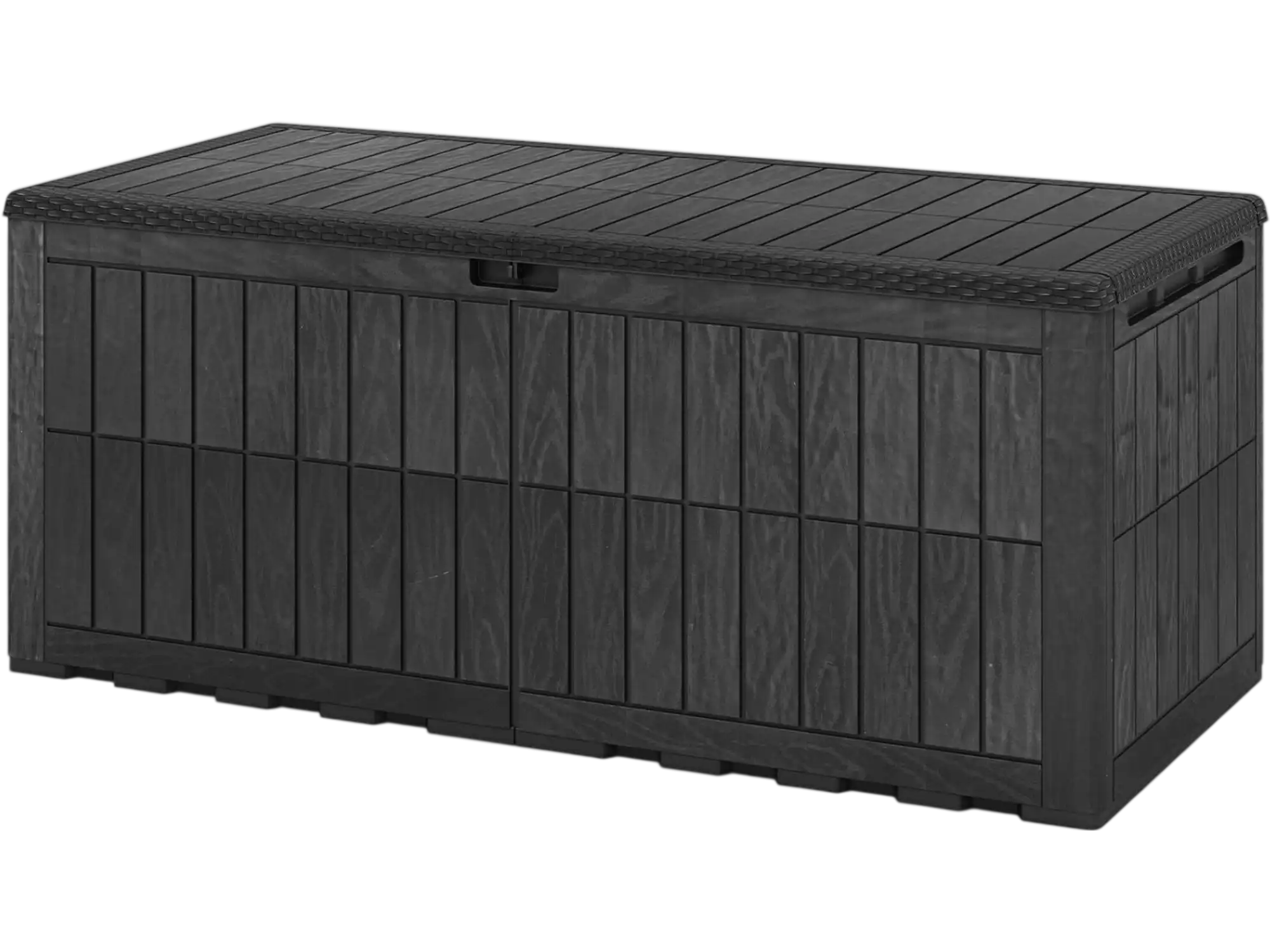Costway 180 Gal Outdoor Deck Box Lockable All-Weather Storage Bin with Lid Handles 52837326 New