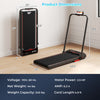 Dimensions of the 3 in 1 folding treadmill, featuring a 2.5HP motor and ultra-thin design for home fitness.