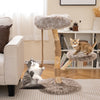 Modern Wooden Cat Tree Tower with Perch and Natural Jute Scratching Posts-Brown - Gallery View 1 of 9
