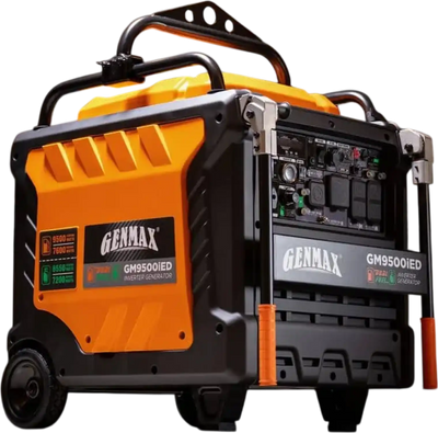 GENMAX GM9500iEDC 50 Amp 7600W/9500W Inverter Generator Dual Fuel Gas Propane Remote Start CO Sensor New