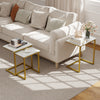 3 Pieces Multifunctional Coffee End Table Set-White - Gallery View 1 of 10