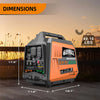 Genmax G4300iASD Generator 3350W/4300W Dual Fuel Gas Propane Inverter Low THD CO Sensor New