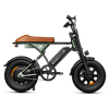 Run Mini Vintage Moped Ebike - Green side profile (hi-res)