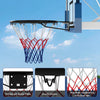 18" heavy-duty basketball rim with thickened metal frame and weather-resistant net, perfect for indoor and outdoor play.