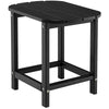 18 Inch Weather Resistant Side Table for Garden Yard Patio-Black - Gallery View 1 of 10
