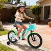 18 Inch Kids Bike with Training Wheels and Basket Green Color - Gallery View 1 of 9
