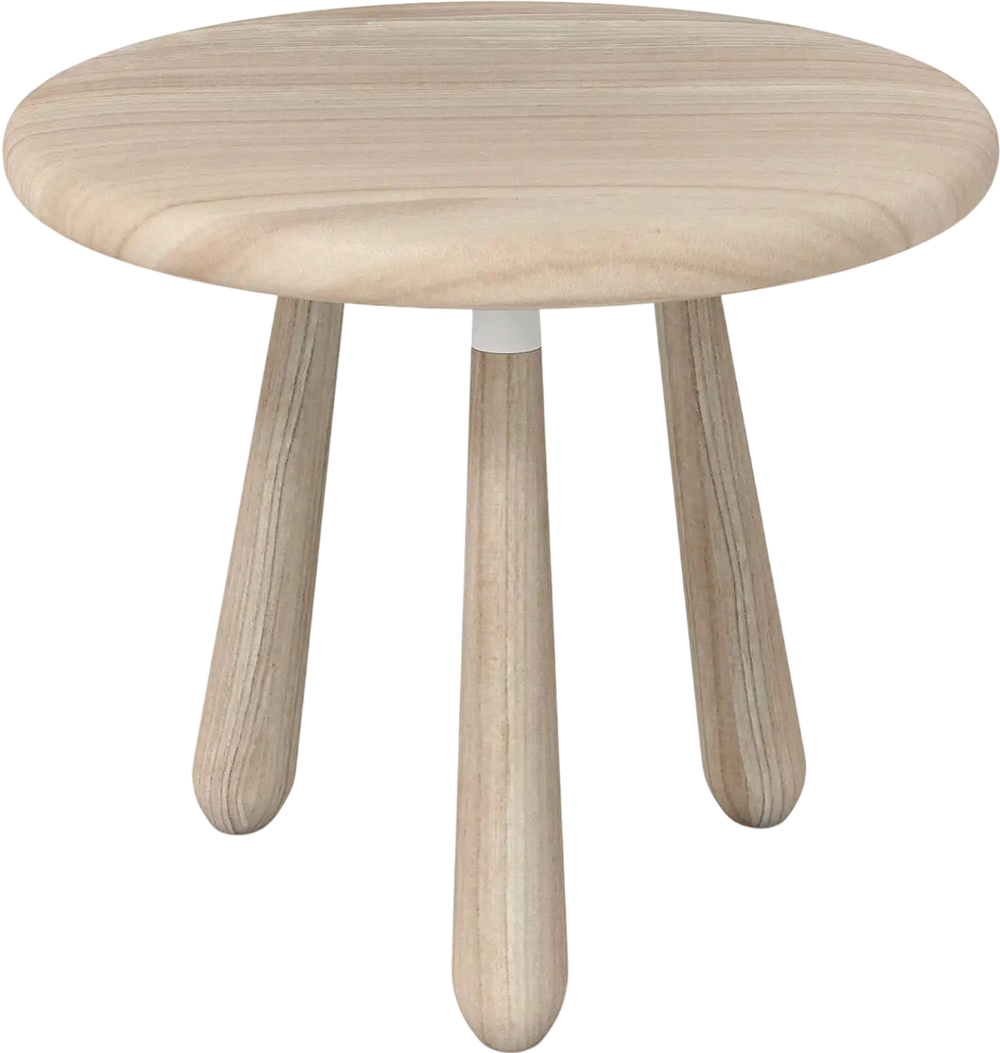 18 Inch Outdoor Mahogany Wood Side Table with Thickened Board