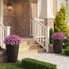 18 Inch Tall Flower Pot Set of 2 with Insert Bucket and Handle Design-Black - Gallery View 1 of 10