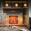 18-inch electric fireplace insert with remote control, featuring 1500W power, CSA certification, and low noise for cozy.